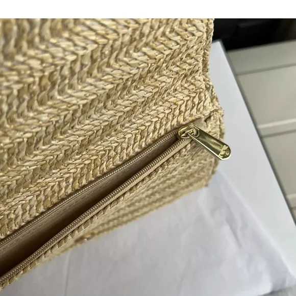 Dior Beige Woven Clutch - Picture 4 of 5